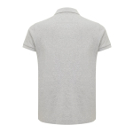 Polo piqué de algodón reciclado mujer casual fit 220 g/m2 Iqoniq color gris claro segunda vista