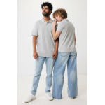 Polo piqué de algodón reciclado de mujer casual fit 220 g/m2 Iqoniq color gris claro