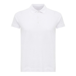 Polo piqué de algodón reciclado de mujer casual fit 220 g/m2 Iqoniq color blanco roto