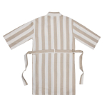 Bata de algodón reciclado estilo hammam con ajuste L/XL 200 g/m2 color beige tercera vista