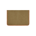 Funda para portátil de lona reciclada con bordes de color 14” color verde tercera vista