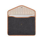 Funda para portátil de lona reciclada con bordes de color 16” color negro segunda vista