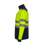 Chaqueta softshell polar poliéster y elastano 280 g/m2 Velilla color amarillo tercera vista