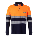 Polo piqué laboral manga larga alta visibilidad 150 g/m2 Velilla vista principal