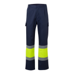Pantalón de trabajo unisex algodón y poliéster 190 g/m2 Velilla color amarillo segunda vista