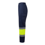 Pantalón de trabajo unisex algodón y poliéster 190 g/m2 Velilla color amarillo tercera vista