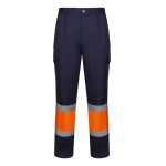 Pantalón de trabajo unisex algodón y poliéster 190 g/m2 Velilla color naranja segunda vista