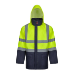 Parka 4 en 1 grande revestimiento poliéster 180 g/m2 Velilla color amarillo quinta vista