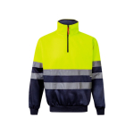 Jersey laboral polar cuello alto poliéster 300 g/m2 Velilla color amarillo segunda vista