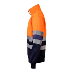 Jersey laboral polar cuello alto poliéster 300 g/m2 Velilla color naranja tercera vista