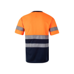Camiseta trabajo técnica poliéster visibilidad 140 g/m2 Velilla color naranja