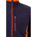 Chaqueta polar de trabajo poliéster bolsillos 220 g/m2 Velilla color naranja quinta vista