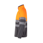 Chaqueta polar para trabajar bicolor poliéster 280 g/m2 Velilla color naranja tercera vista