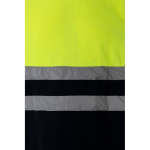 Chaqueta laboral polar en bicolor de poliéster 280 g/m2 Velilla color amarillo novena vista