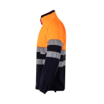 Chaqueta laboral polar en bicolor de poliéster 280 g/m2 Velilla color naranja tercera vista