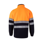 Chaqueta laboral polar en bicolor de poliéster 280 g/m2 Velilla color naranja