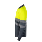 Polo de trabajo manga larga grande en poliéster 160 g/m2 Velilla color amarillo tercera vista