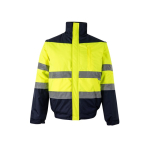 Chaqueta laboral de tallaje grande de poliéster 180 g/m2 Velilla color amarillo segunda vista