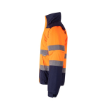 Chaqueta laboral de tallaje grande de poliéster 180 g/m2 Velilla color naranja tercera vista