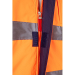 Chaqueta laboral de tallaje grande de poliéster 180 g/m2 Velilla color naranja quinta vista