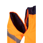 Chaqueta laboral de tallaje grande de poliéster 180 g/m2 Velilla color naranja octava vista