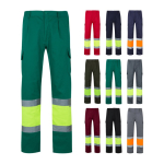 Pantalón laboral extragrande alta visibilidad 210 g/m2 Velilla varios colores