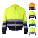 Chaqueta laboral bicolor bandas reflectantes 210 g/m2 Velilla varios colores