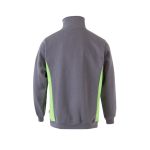 Jersey de trabajo de felpa con media cremallera 260 g/m2 Velilla color verde