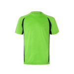 Camiseta de trabajo bicolor de poliéster 160 g/m2 Velilla color verde segunda vista