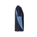Camiseta de trabajo bicolor de poliéster 160 g/m2 Velilla color azul claro