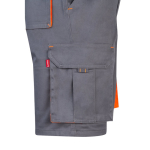 Bermudas de trabajo elásticas multibolsillos 240 g/m2 Velilla color naranja quinta vista