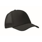 Gorra de beisbol en poliéster con refuerzo de foam 150 g/m2 color negro