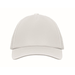 Gorra de beisbol en poliéster con refuerzo de foam 150 g/m2 color blanco segunda vista