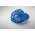 Gorra de beisbol en poliéster con refuerzo de foam 150 g/m2 color azul real