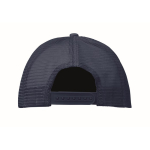 Gorra de beisbol en poliéster con refuerzo de foam 150 g/m2 color azul marino tercera vista