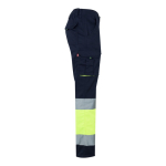 Pantalón de trabajo multibolsillos elástico 240 g/m2 Velilla color amarillo cuarta vista