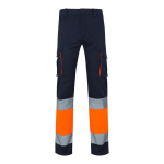 Pantalón de trabajo multibolsillos elástico 240 g/m2 Velilla color naranja segunda vista