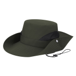 Gorro de poliéster estilo safari con cordón de transporte ajustable quinta vista