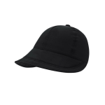 Gorra de 6 paneles de poliéster con una extensa visera color negro primera vista