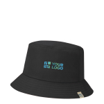 Clásico gorro estilo bob de RPET con protección solar UPF50+ vista principal