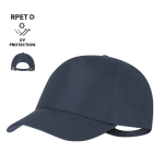 Gorra de poliéster RPET ajustable con hebilla metálica UV50