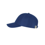 Gorra de poliéster RPET ajustable con hebilla metálica UV50 tercera vista