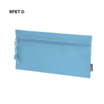 Estuche rectangular de RPET con cremallera frontal a juego
