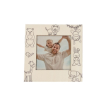 Marco de fotos de madera con dibujos de animales para pintar con ceras cuarta vista