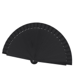 Abanico ligero unicolor de tela de poliéster personalizable