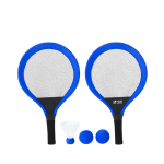 Set de 2 raquetas con 2 pelotas a juego y una pluma para aire libre vista principal