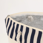 Bolsa de RPET con interior de aluminio y diseños con rayas quinta vista