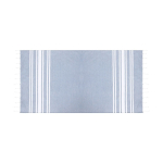 Fino pareo de algodón y poliéster de rayas y flecos blancos 150 g/m2 quinta vista