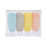 Botes para organizar líquidos y cuidado personal en estuche tercera vista