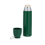 Termo con taza de 120ml de acero inoxidable reciclado 500ml cuarta vista